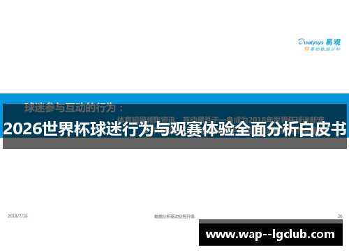 2026世界杯球迷行为与观赛体验全面分析白皮书